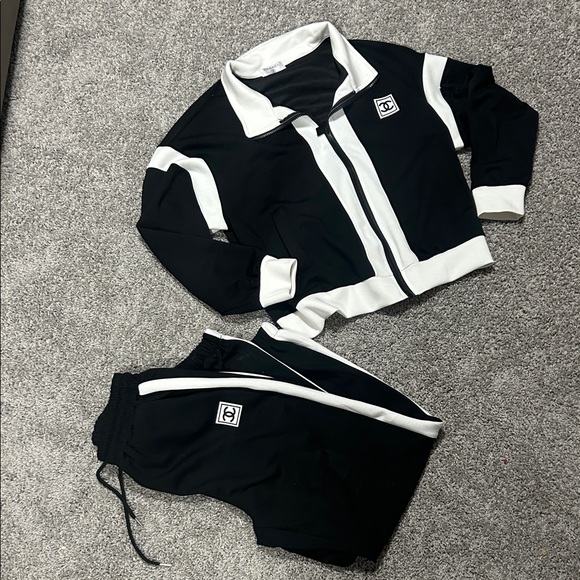 Black and White Track Suit - Picture 1 of 4